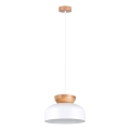 Lustr na lanku MARION 1xE27/15W/230V pr. 29,5 cm bílá