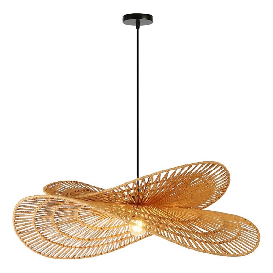 Lustr na lanku MARIPOSA 1xE27/40W/230V pr. 80 cm juta