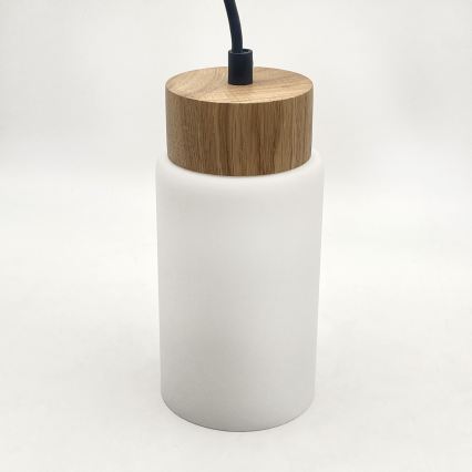 Lustr na lanku MARKUS 5xE27/15W/230V černá/dub