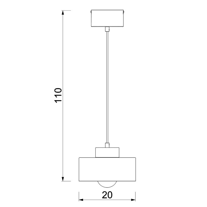 Lustr na lanku MARTI 1xE27/15W/230V bílá/lesklý chrom