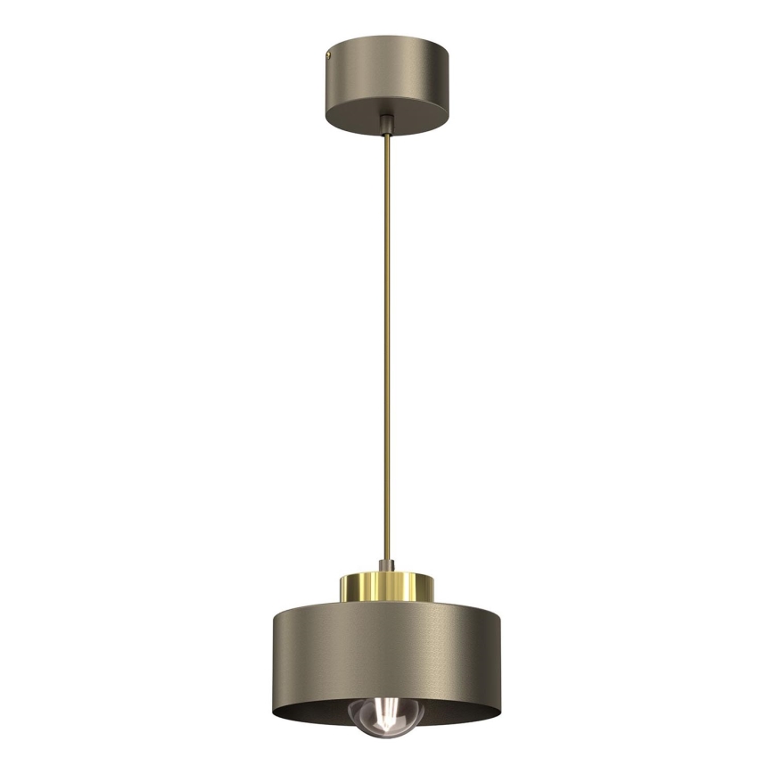 Lustr na lanku MARTI 1xE27/15W/230V mosaz/zlatá