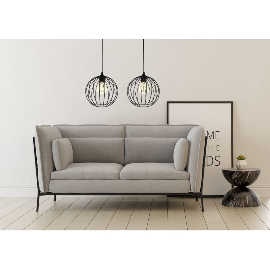 Lustr na lanku MATT 2xE27/60W/230V