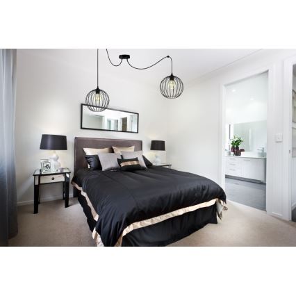 Lustr na lanku MATT 2xE27/60W/230V pavouk