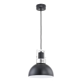 Lustr na lanku MEGEN 1xE27/15W/230V černá