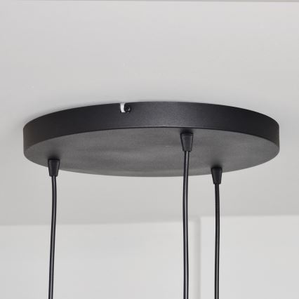 Lustr na lanku MELODY 3xE27/15W/230V černá