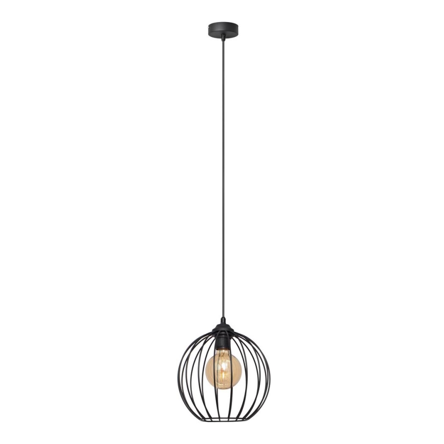 Lustr na lanku MERCURE 1xE27/15W/230V pr. 24 cm černá