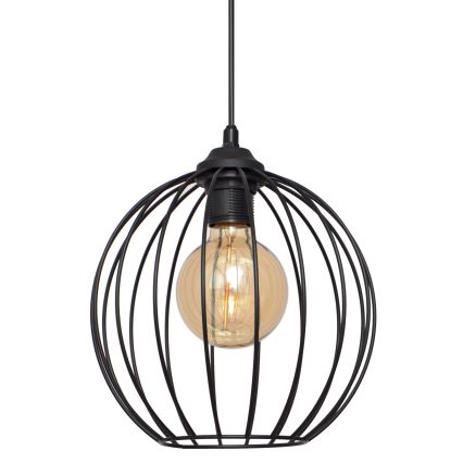 Lustr na lanku MERCURE 1xE27/15W/230V pr. 24 cm černá
