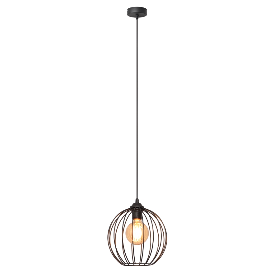 Lustr na lanku MERCURE 1xE27/15W/230V pr. 24 cm černá