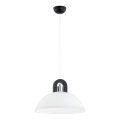 Lustr na lanku MIGOT 1xE27/15W/230V černá/lesklý chrom
