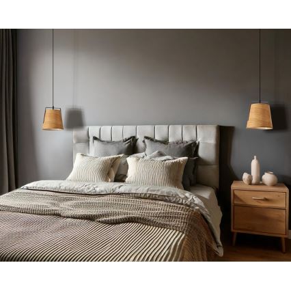Lustr na lanku MILBURY 1xE27/40W/230V hnědá