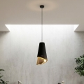 Lustr na lanku MODA 1xE27/15W/230V černá/zlatá
