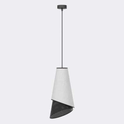 Lustr na lanku MODA 1xE27/15W/230V šedá/černá