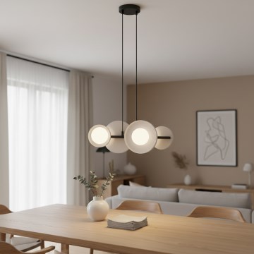 Lustr na lanku MODEL 4xG9/8W/230V bílá