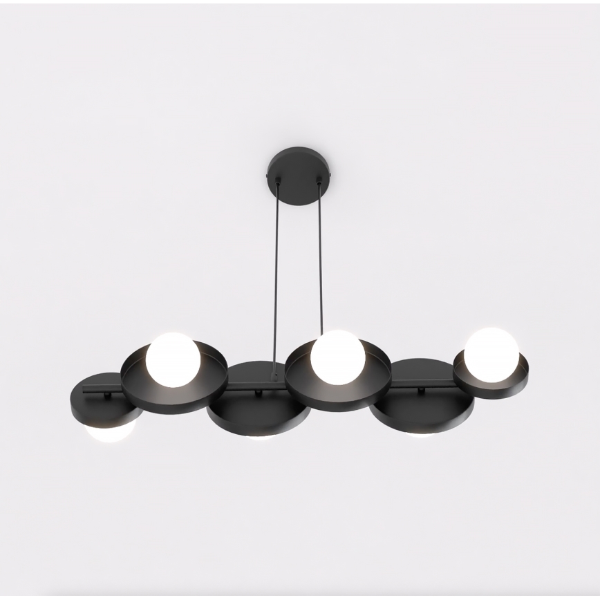 Lustr na lanku MODEL 6xG9/8W/230V černá