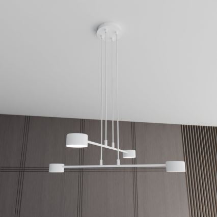 Lustr na lanku MODUS 4xGX53/10W/230V bílá
