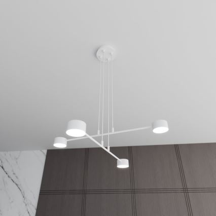 Lustr na lanku MODUS 4xGX53/10W/230V bílá