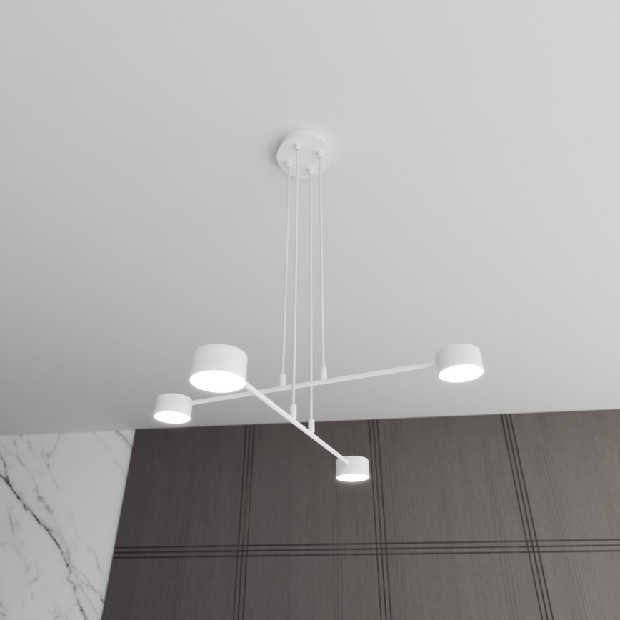 Lustr na lanku MODUS 4xGX53/10W/230V bílá