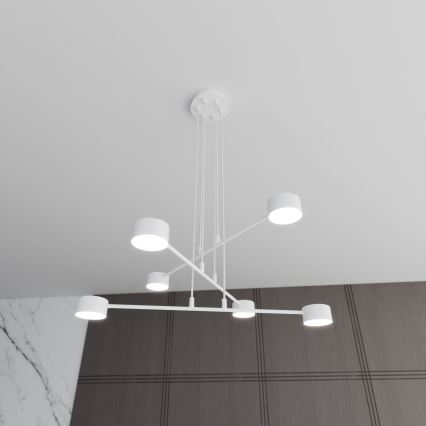 Lustr na lanku MODUS 6xGX53/10W/230V bílá