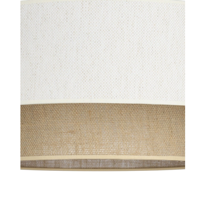 Lustr na lanku NATIA 1xE27/60W/230V pr. 45 cm bílá/hnědá