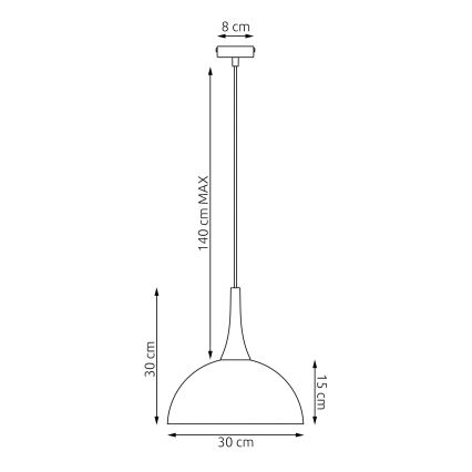 Lustr na lanku NAUTICA 1xGX53/12W/230V bílá