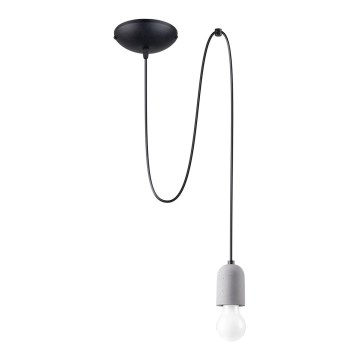 Lustr na lanku NESO 1xE27/15W/230V pavouk beton
