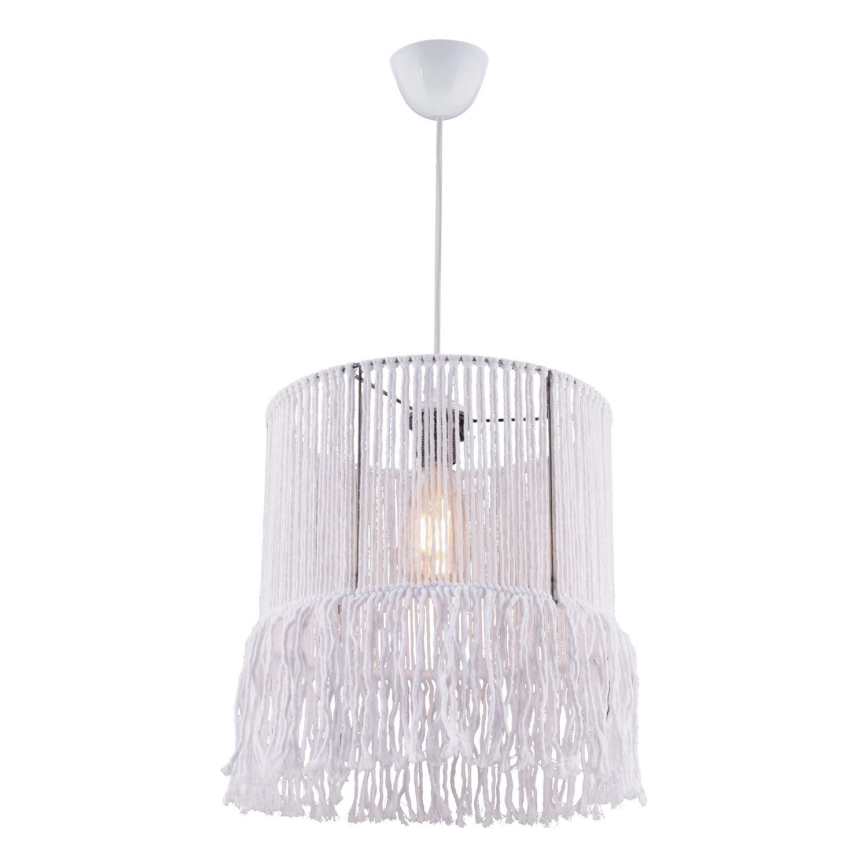 Lustr na lanku NESS MACRAME 1xE27/40W/230V bílá