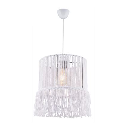 Lustr na lanku NESS MACRAME 1xE27/40W/230V bílá