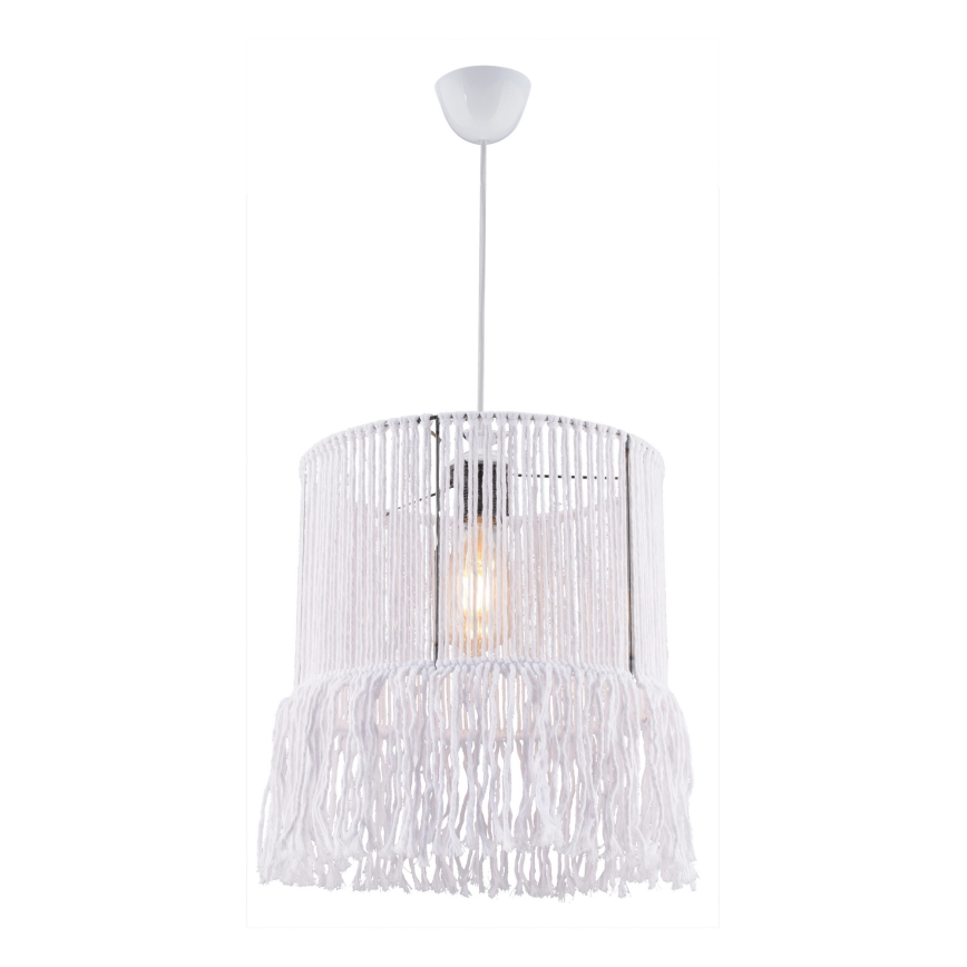 Lustr na lanku NESS MACRAME 1xE27/40W/230V bílá