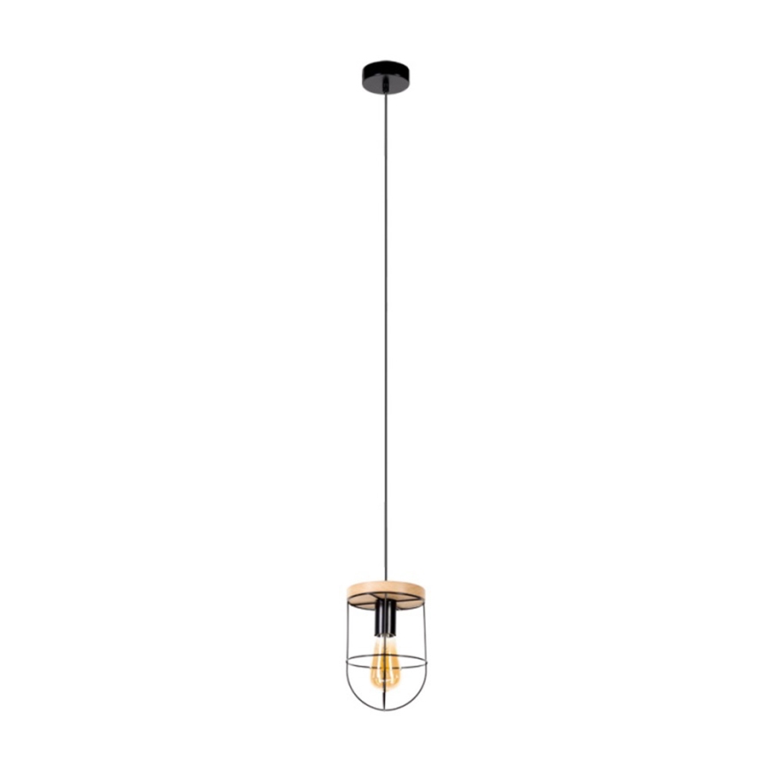 Lustr na lanku NETUNO 1xE27/60W/230V dub – FSC certifikováno