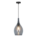 Lustr na lanku NEXT 1xE27/40W/230V kouřová černá
