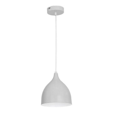 Lustr na lanku NOAK 1xE27/15W/230V šedá