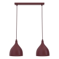 Lustr na lanku NOAK CLASSIC 2xE27/15W/230V burgundy
