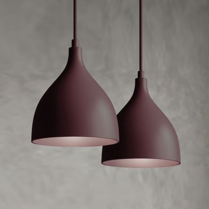 Lustr na lanku NOAK CLASSIC 2xE27/15W/230V burgundy