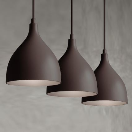 Lustr na lanku NOAK CLASSIC 3xE27/15W/230V hnědá