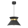 Lustr na lanku NORGE 1xE27/15W/230V černá/zlatá