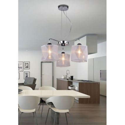 Lustr na lanku NOSJA 3xE27/40W/230V
