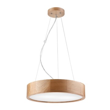 Lustr na lanku OAK 2xE27/60W/230V dub pr. 37 cm