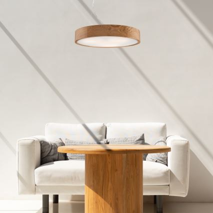 Lustr na lanku OAK 3xE27/60W/230V dub ø 47,5 cm