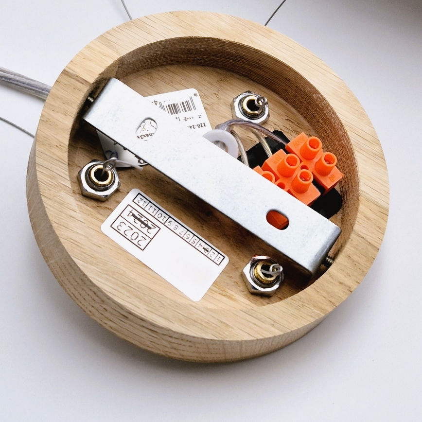 Lustr na lanku OAK 3xE27/60W/230V dub ø 47,5 cm