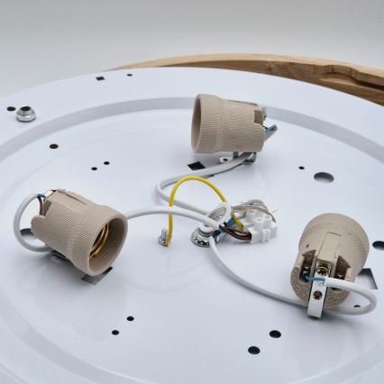 Lustr na lanku OAK 3xE27/60W/230V dub ø 47,5 cm