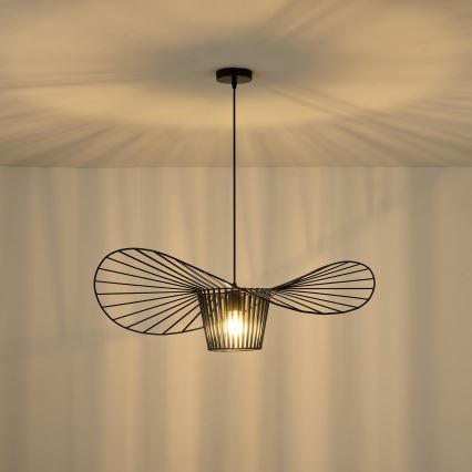 Lustr na lanku OGGI 1xE27/40W/230V černá