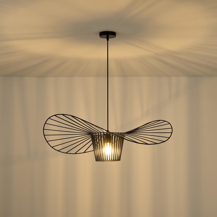 Lustr na lanku OGGI 1xE27/40W/230V černá