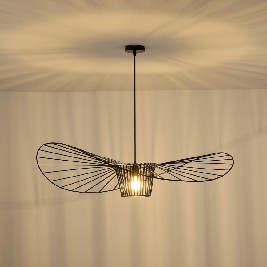 Lustr na lanku OGGI 1xE27/40W/230V pr. 100 cm černá