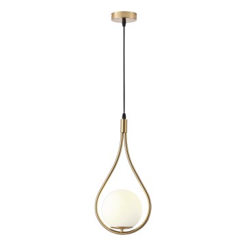 Lustr na lanku ORBA 1xE27/15W/230V mosaz