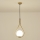 Lustr na lanku ORBA 1xE27/15W/230V mosaz