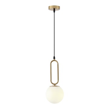 Lustr na lanku ORBA 1xE27/40W/230V mosaz