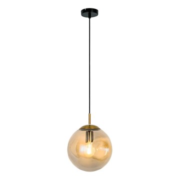 Lustr na lanku OSCAR 1xE27/40W/230V kouřová béžová