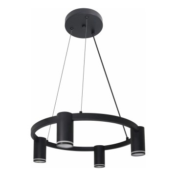 Lustr na lanku PARIS 4xGU10/12W/230V černá
