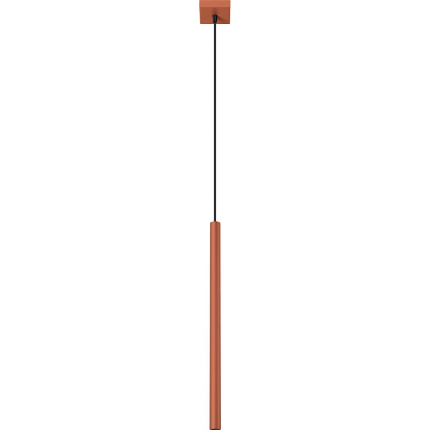 Lustr na lanku PASTELO 1xG9/8W/230V červená