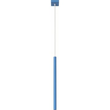 Lustr na lanku PASTELO 1xG9/8W/230V modrá